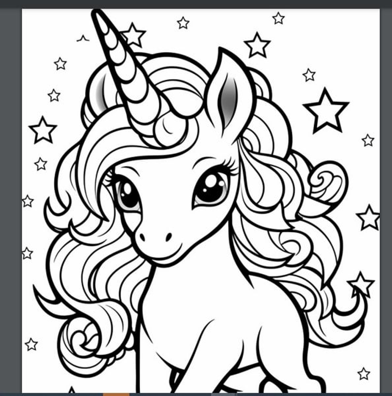 Highlight image for buku mewarnai digital Unicorn