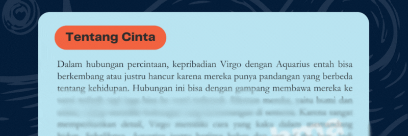 Highlight image 2 for Kecocokan Couple Virgo dan Aquarius