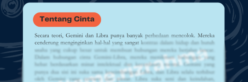 Highlight image 2 for Kecocokan Couple Gemini dan Libra