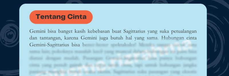 Highlight image 2 for Kecocokan Couple Gemini dan Sagittarius
