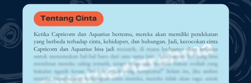 Highlight image 2 for Kecocokan Couple Capricorn dan Aquarius