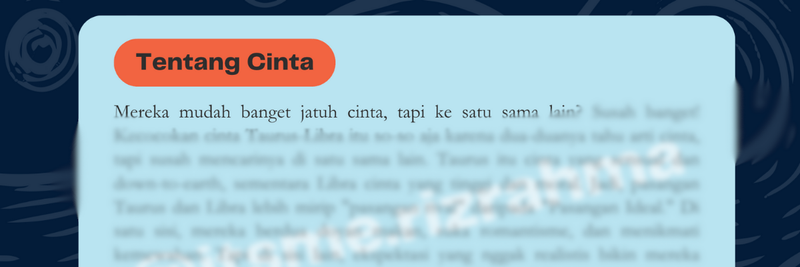Highlight image 2 for Kecocokan Couple Taurus dan Libra