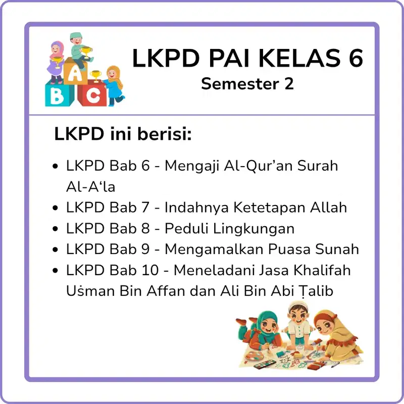Highlight image for LKPD PAI Kelas 6 Semester 2
