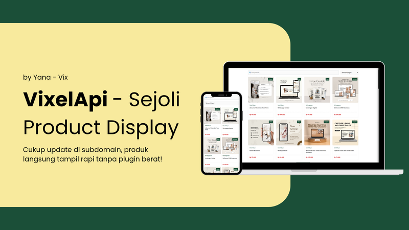 Highlight image for VixelApi - Sejoli Product Display