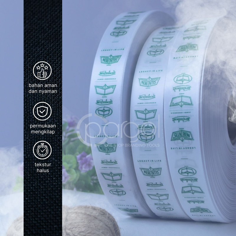 Highlight image 2 for Label Satin Putih