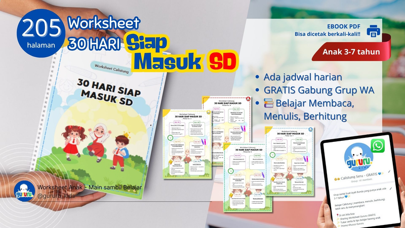 Image for WORKSHEET 30 HARI SIAP MASUK SD
