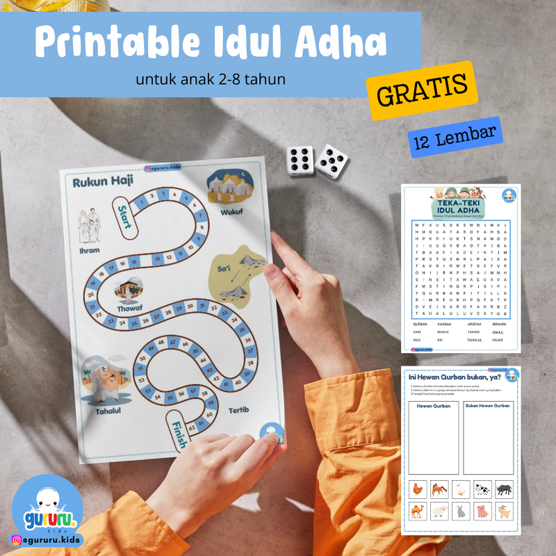 Highlight image for Printable Idul Adha -eBook Worksheet Anak Usia 2-8 Tahun