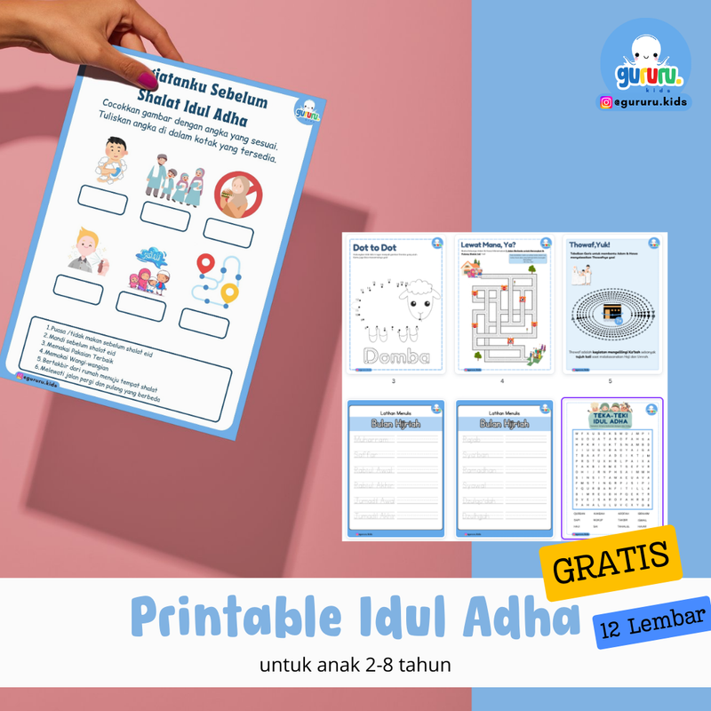 Highlight image for Printable Idul Adha -eBook Worksheet Anak Usia 2-8 Tahun