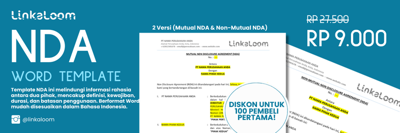Highlight image for 🔥Template NDA Profesional dalam Word - Hanya Rp 9.000! 🔥