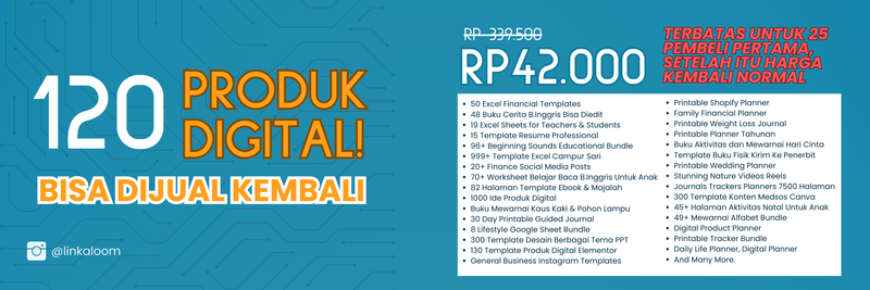 Highlight image 1 for 120 Produk Digital | Dapat dijual kembali!