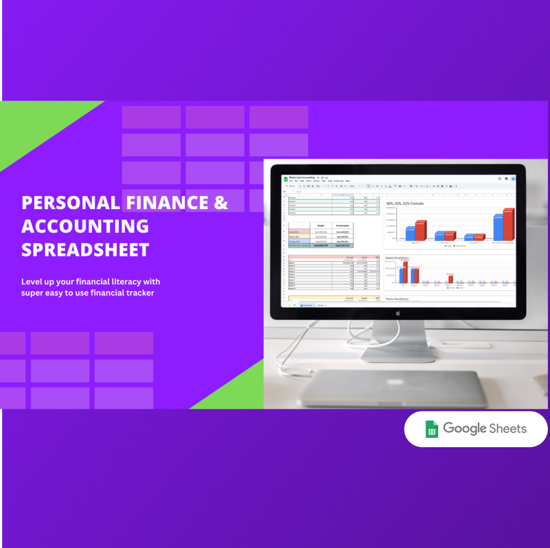 Highlight image 1 for Template spreadsheet personal budgeting dan pencatatan keuangan sederhana mudah digunakan