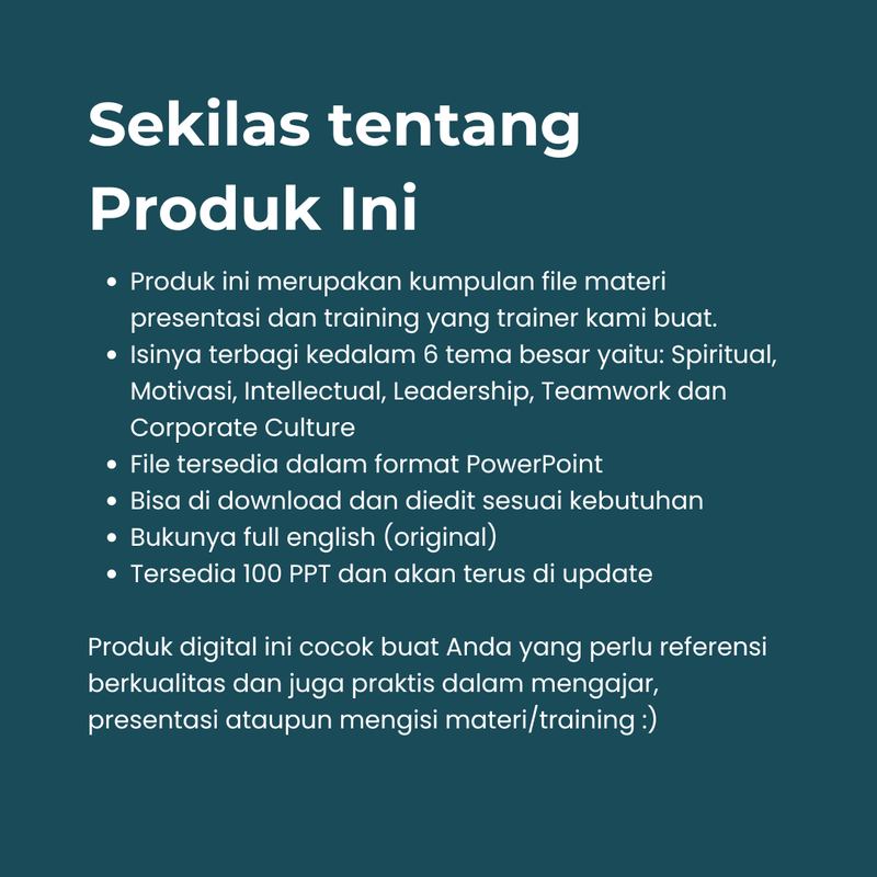 Highlight image for 100 Materi Presentasi & Training Siap Pakai