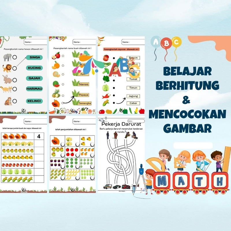 Highlight image for Belajar Berhitung dan Mencocokan Menggambar