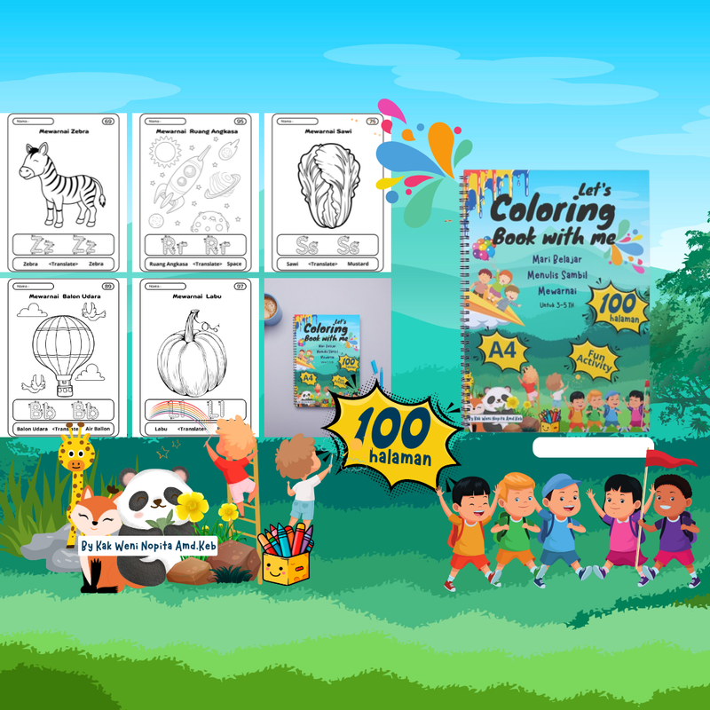 Highlight image for Coloring Book 100 Halaman