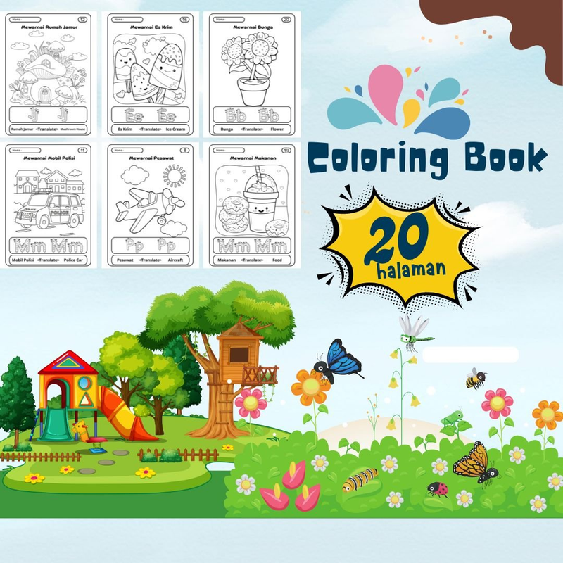 Highlight image for Coloring Book 20 Halaman