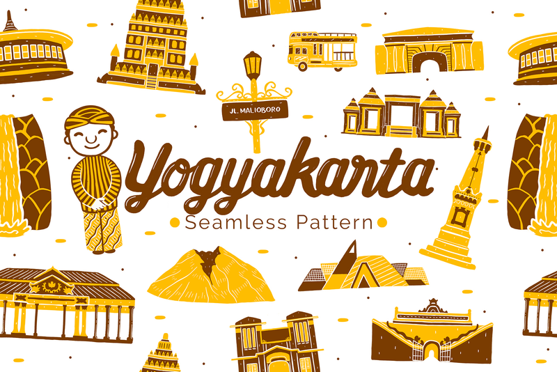 Highlight image 1 for Yogyakarta Seamless Pattern Pack