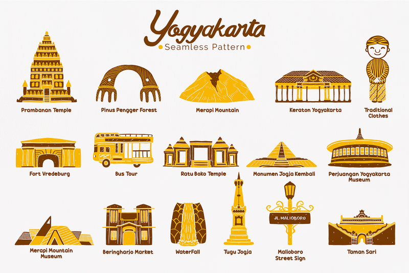 Highlight image 3 for Yogyakarta Seamless Pattern Pack