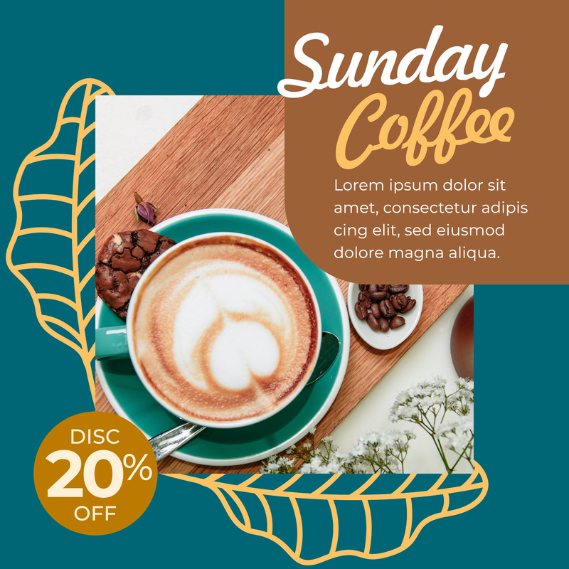 Highlight image 5 for Coffee Shop Instagram Feed Pack #01