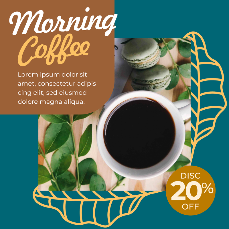 Highlight image 7 for Coffee Shop Instagram Feed Pack #01