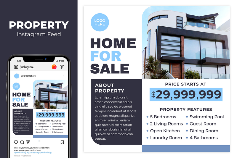 Highlight image 2 for Property Instagram Feed Pack #01