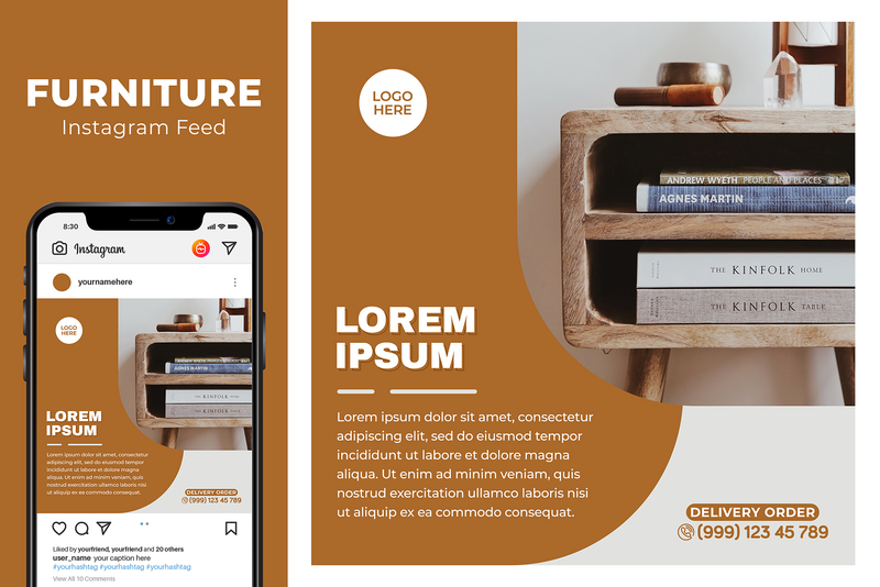 Highlight image 5 for Furniture Instagram Feed Pack #01
