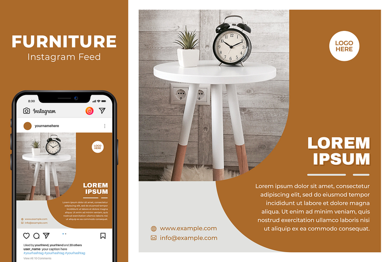 Highlight image 7 for Furniture Instagram Feed Pack #01