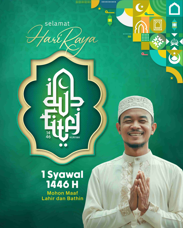 Ucapan Idul Fitri versi Frame Klasik