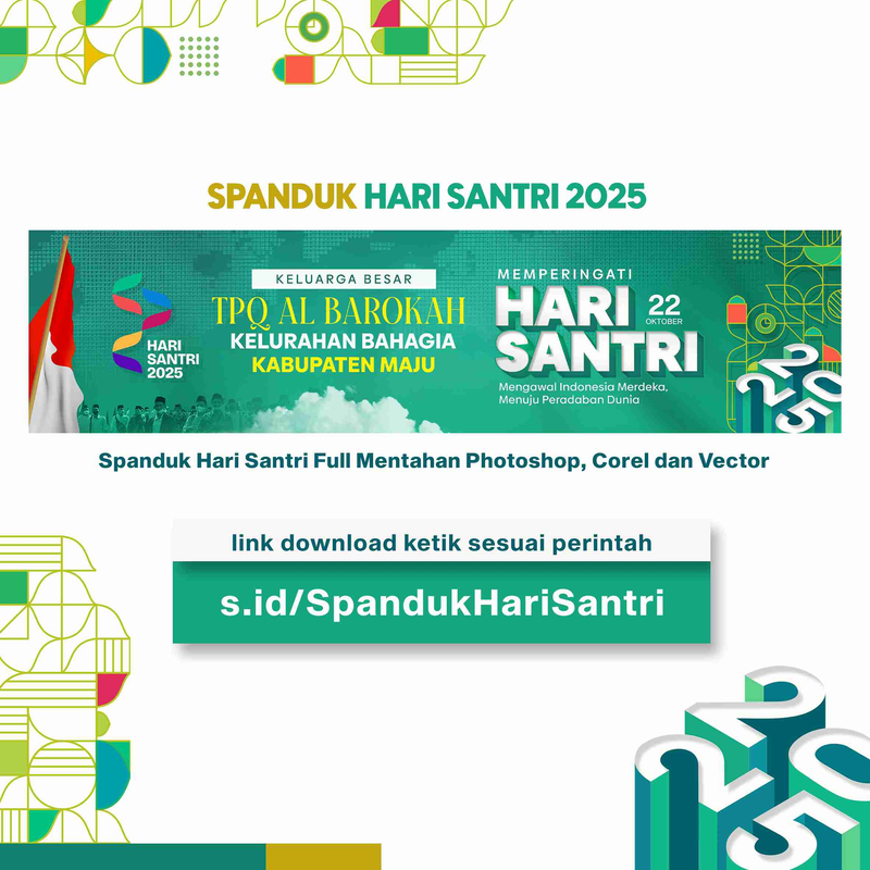 Highlight image 1 for Spanduk Hari Santri