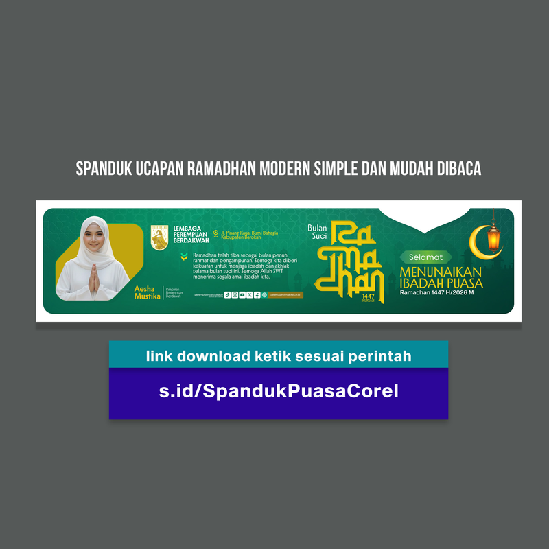 Highlight image 1 for Spanduk Ramadhan Corel