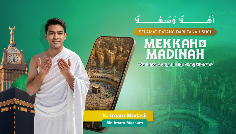 Highlight image for Baner Kedatangan Haji Canva