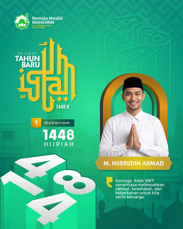 Highlight image for Canva Poster Tahun Baru Islam