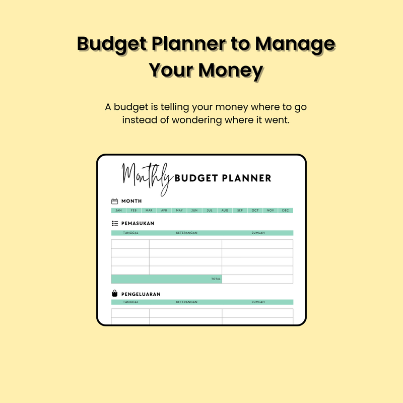 Highlight image for [FREE] Printable Monthly Budget Planner