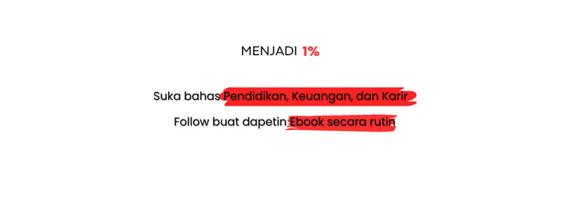 Menjadi Satu Persen profile background