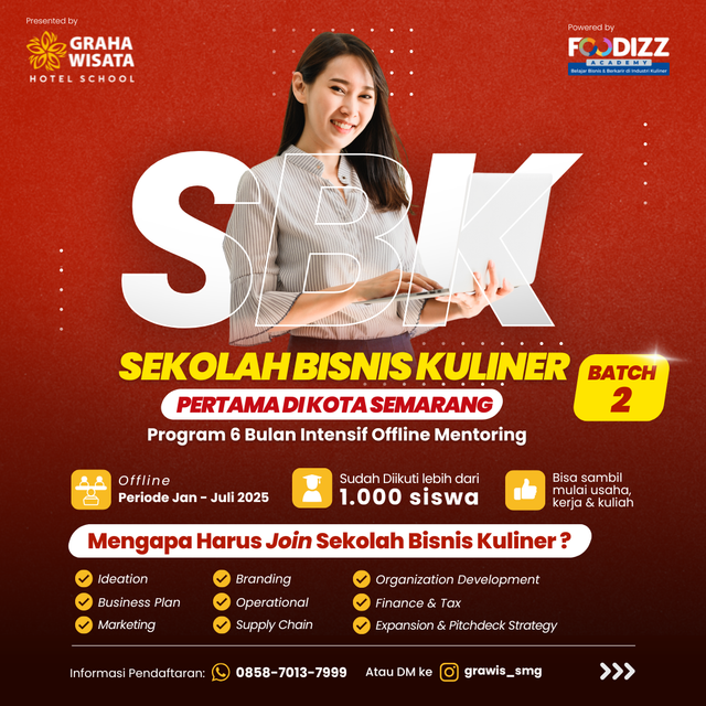 Image for SEKOLAH BISNIS KULINER SEMARANG! 🔥