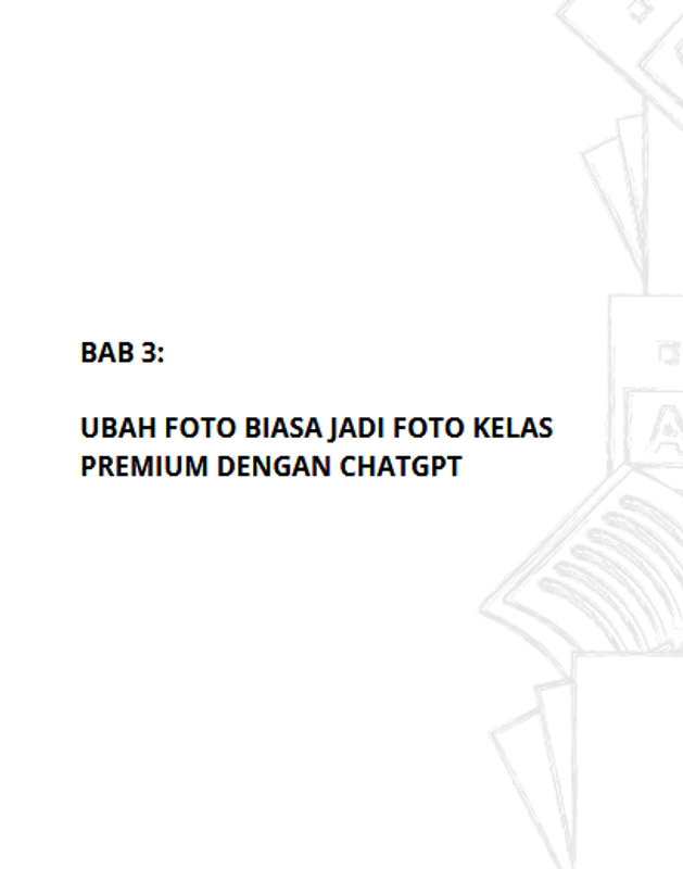 Highlight image for Free 3 in 1 eBook AI : Rahasia Konten Menjual & Visual Premium Hanya Modal ChatGPT