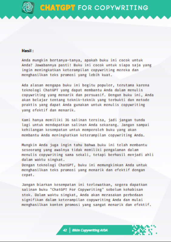 Highlight image for Free 3 in 1 eBook AI : Rahasia Konten Menjual & Visual Premium Hanya Modal ChatGPT