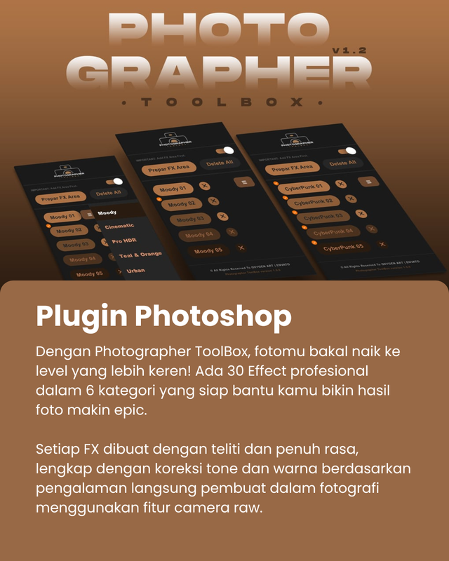 Highlight image for Photographer Toolbox (Plugin Photoshop Sekali Klik!)