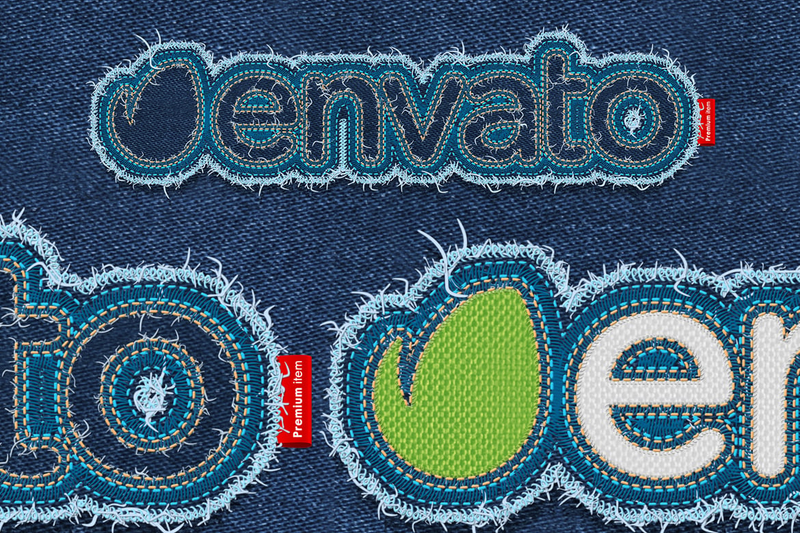 Highlight image 2 for Embroidery Patch Maker Photoshop Action