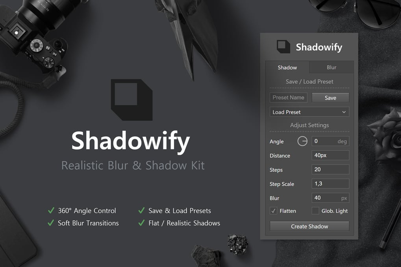 Highlight image for Shadowify - Realistic Blur & Shadow Kit