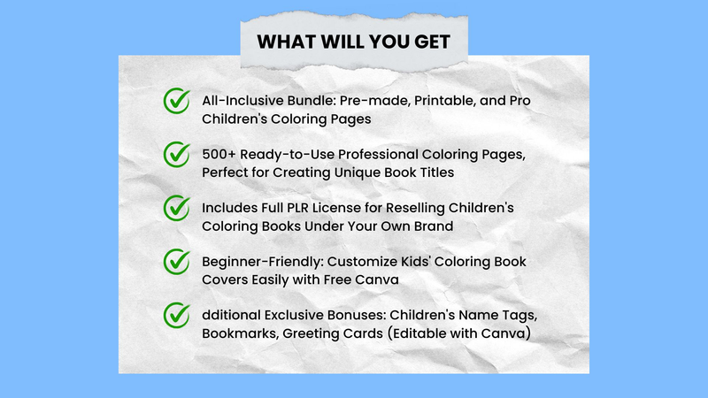 Highlight image for Coloring Book Template Siap Edit & Jual Lagi!