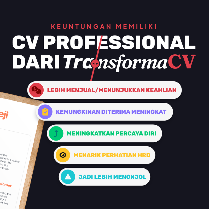 Highlight image 2 for Jasa Design CV ATS Professional yang Bikin HRD GAK BISA SKIP! 🚀🔥