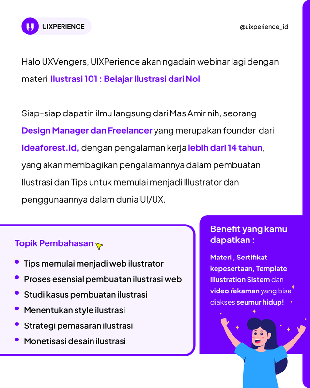 Highlight image 2 for RECORDING WEBINAR Ilustrasi 101 : Belajar Ilustrasi dari Nol 