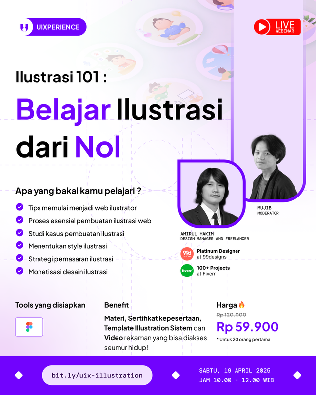 Highlight image 1 for RECORDING WEBINAR Ilustrasi 101 : Belajar Ilustrasi dari Nol 