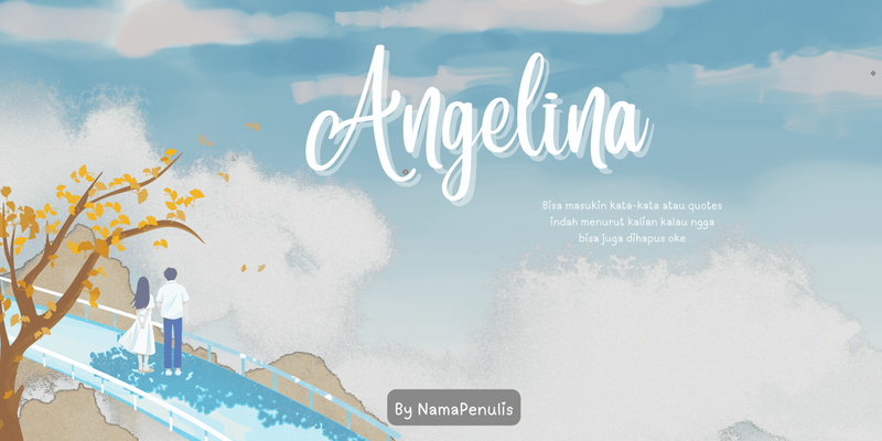 Highlight image for 001 Template Cover Novel Wattpad / E-book / Fizzo / dsb bonus BROKMARK + Horizontal Cover