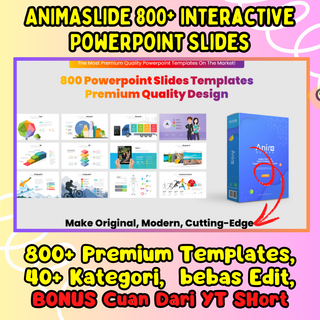 image for Template powerpoint Animaslide button