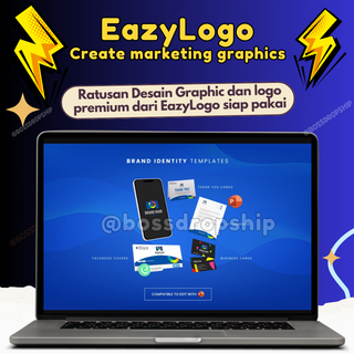 image for Ratusan Desain Graphic dan logo premium siap pakai easyLogo button