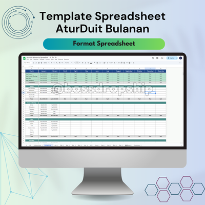 image for Template Spreadsheet AturDuit Bulanan by SpreadShit | Laporan Keuangan Bulanan button