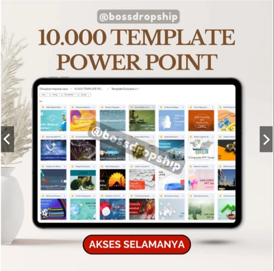 image for No 025 Koleksi 10000 template power point button