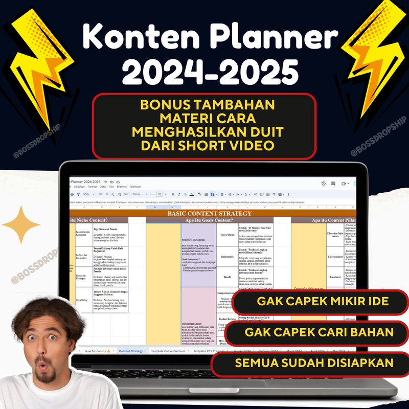 Highlight image 1 for Tools konten planner atau Konten Kalender akan membantu kalian buat bikin konten terjadwal setiap hari
