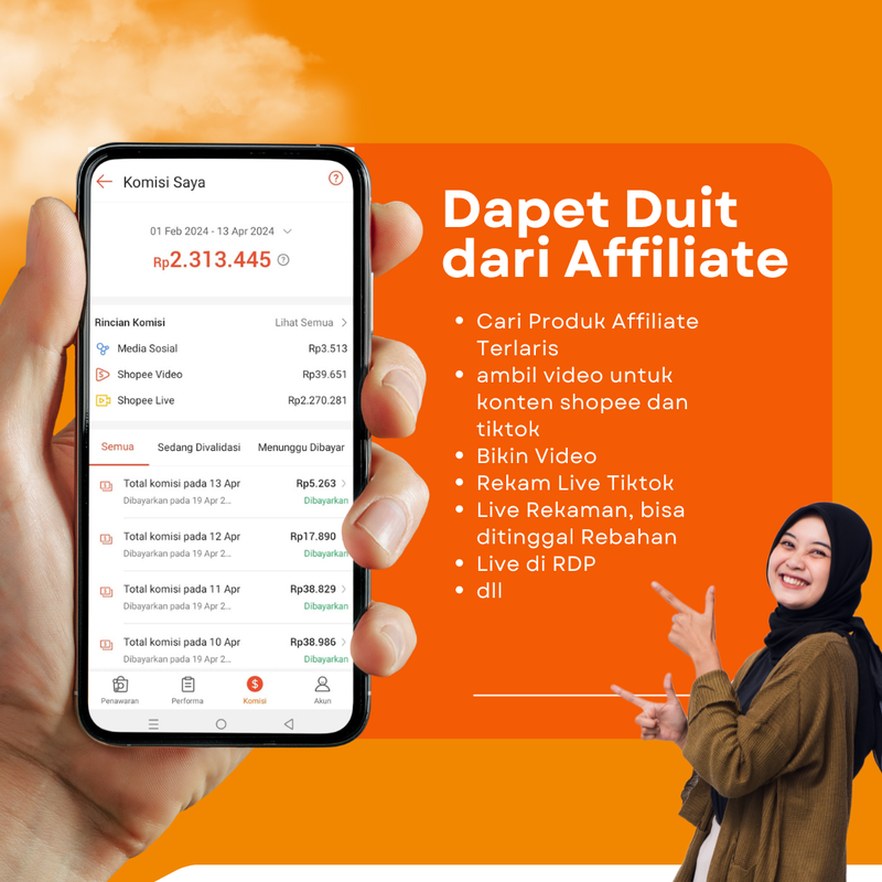 Highlight image for Dapet duit Tiap Hari dari Affiiate Tanpa Harus Kirim Barang 